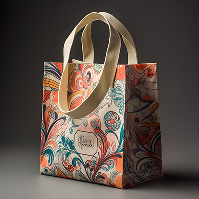 กระเป๋าผ้าทรงกล่อง